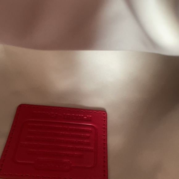 Beautiful New Red Coach Purse - Picture 6 of 7